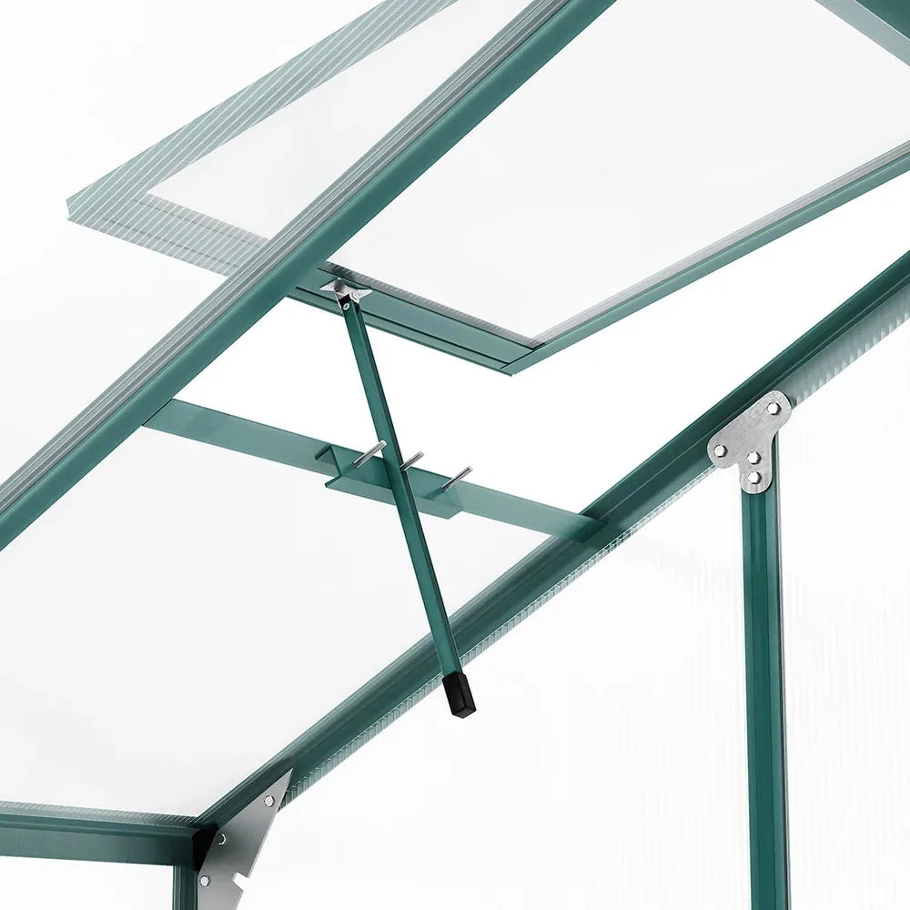 Breeins Aluminium Hobby Greenhouse With Base And Window Opening - Image 6