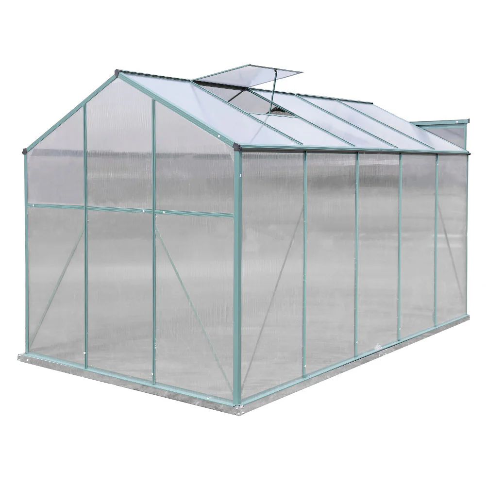Breeins Aluminium Hobby 6 X 10ft Greenhouse With Window Opening - Image 5