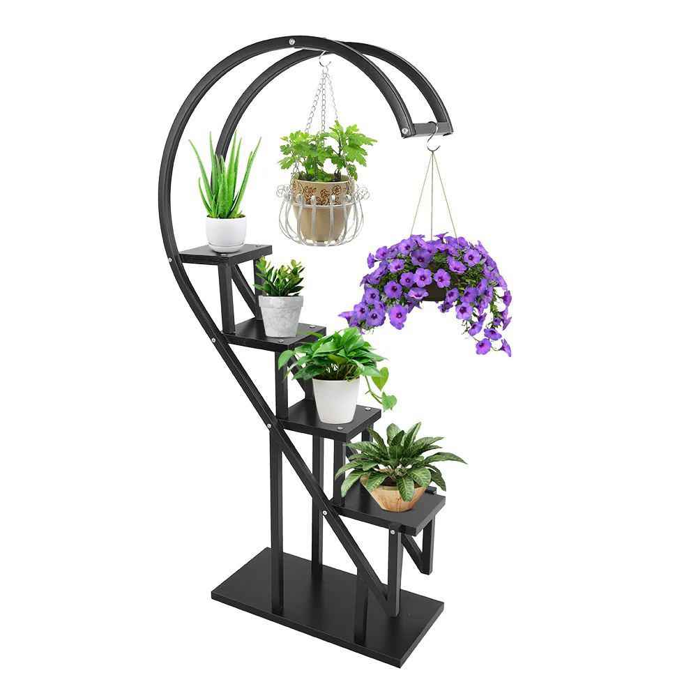 Breeins Arched Metal Plant Stand With Shelves - Image 3