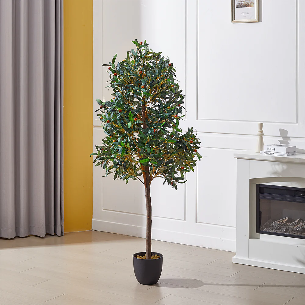 Breeins Artificial Olive Tree Decorative Plant In Planter - Image 3