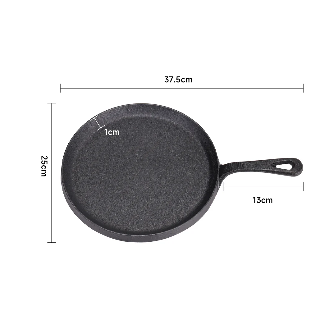 Breeins Black Cast-Iron Pan With Stay-Cool Handle - Image 4