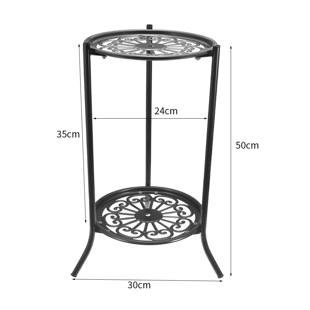 Breeins Black Metal Plant Display Rack - Image 7