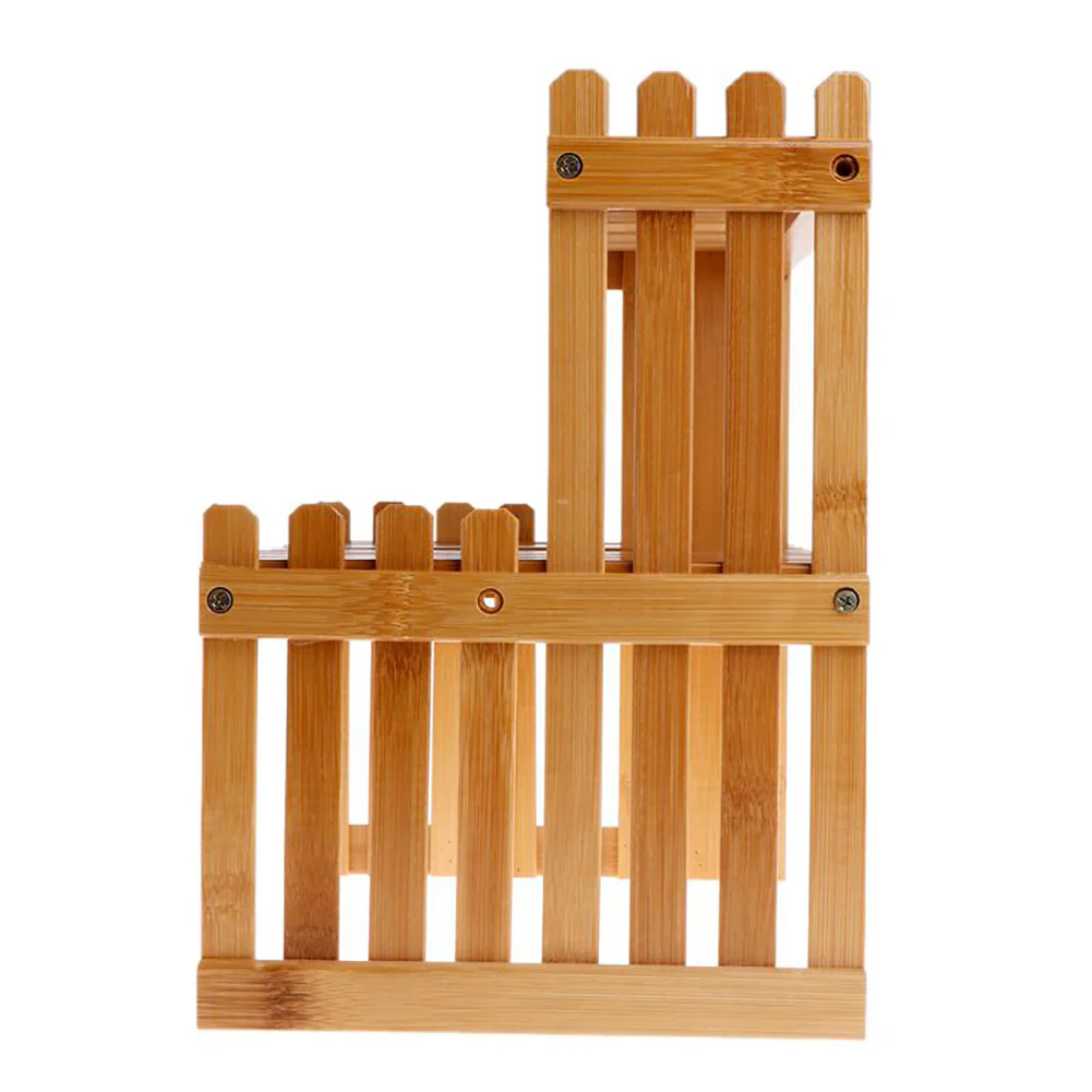 Breeins Compact Wooden Plant Shelf for Desk - Image 5
