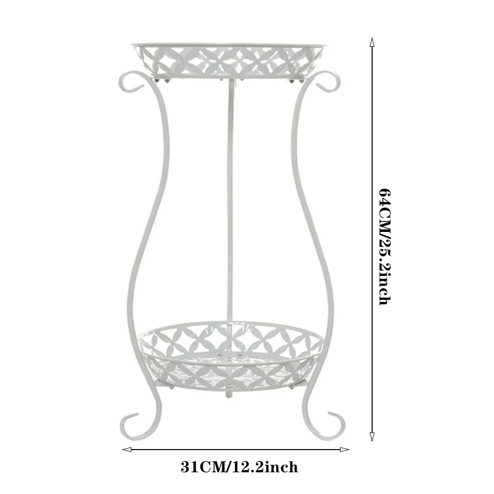 Breeins Decorative 2-Tier Metal Plant Stand - Image 6
