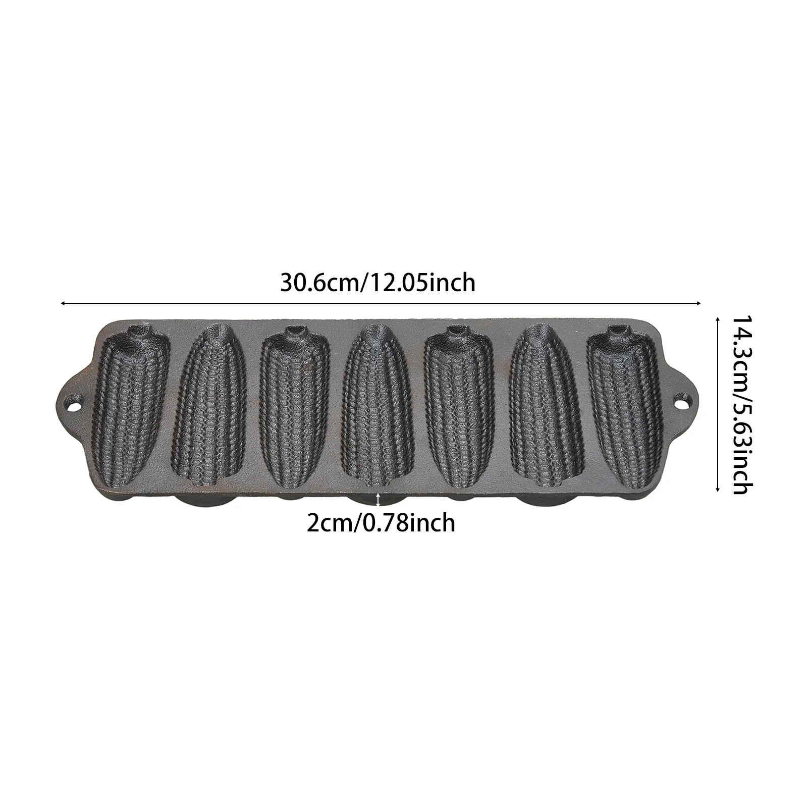 Breeins Double-Handled Cast Iron Corn Pan - Image 4