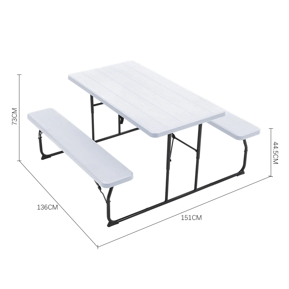 Breeins Foldable Picnic Table And Bench Set - Image 7