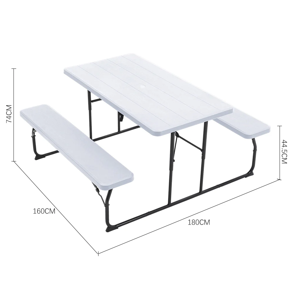 Breeins Foldable Picnic Table And Bench Set - Image 8