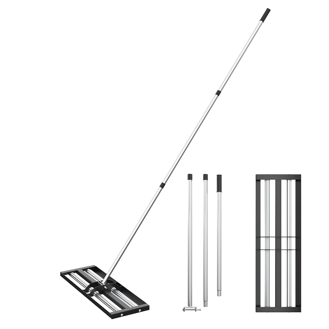 Breeins Garden Lawn Levelling Rake with Aluminium Alloy Rollers - Image 8