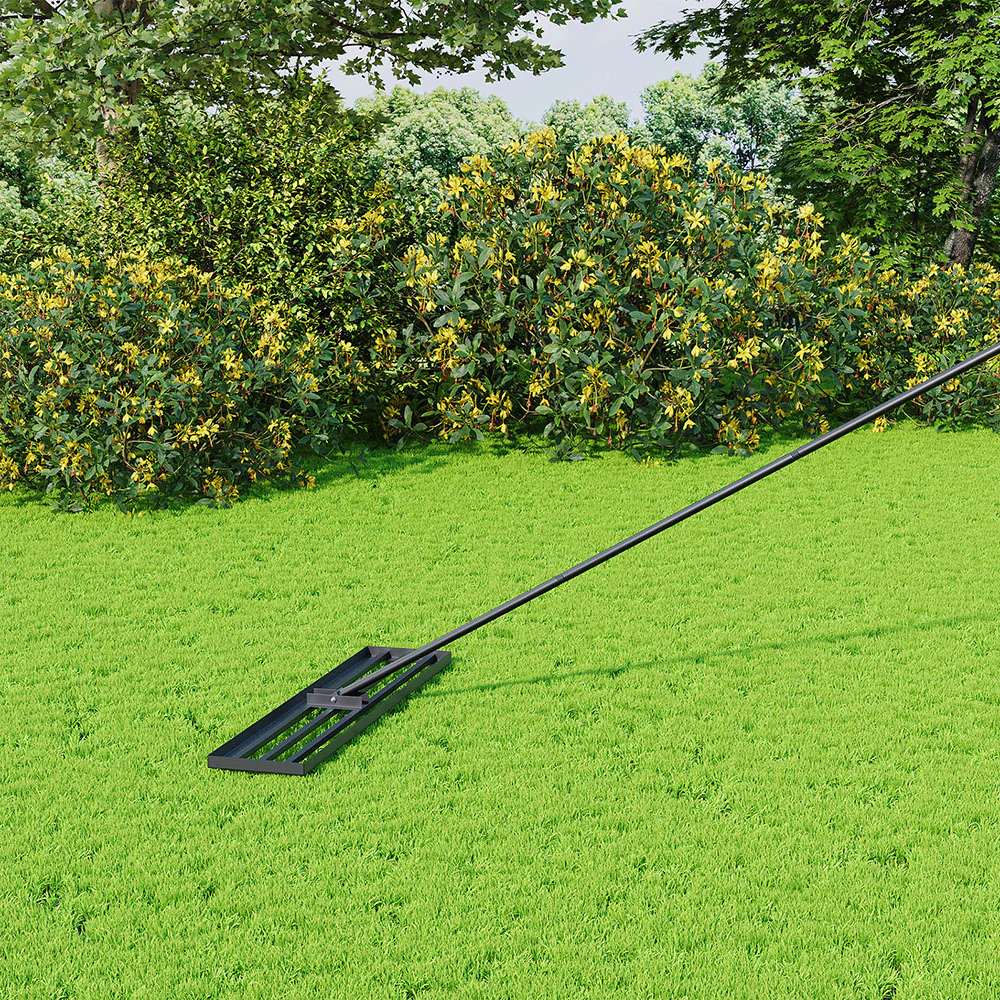 Breeins Lawn Levelling Rake with 213cm Stainless Steel Handle - Image 2