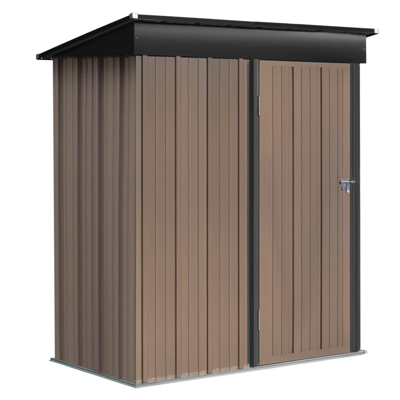 Breeins Lockable Metal Garden Storage Shed 5x3ft - Image 5