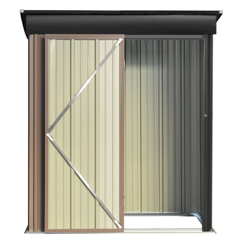 Breeins Lockable Metal Garden Storage Shed 5x3ft - Image 6