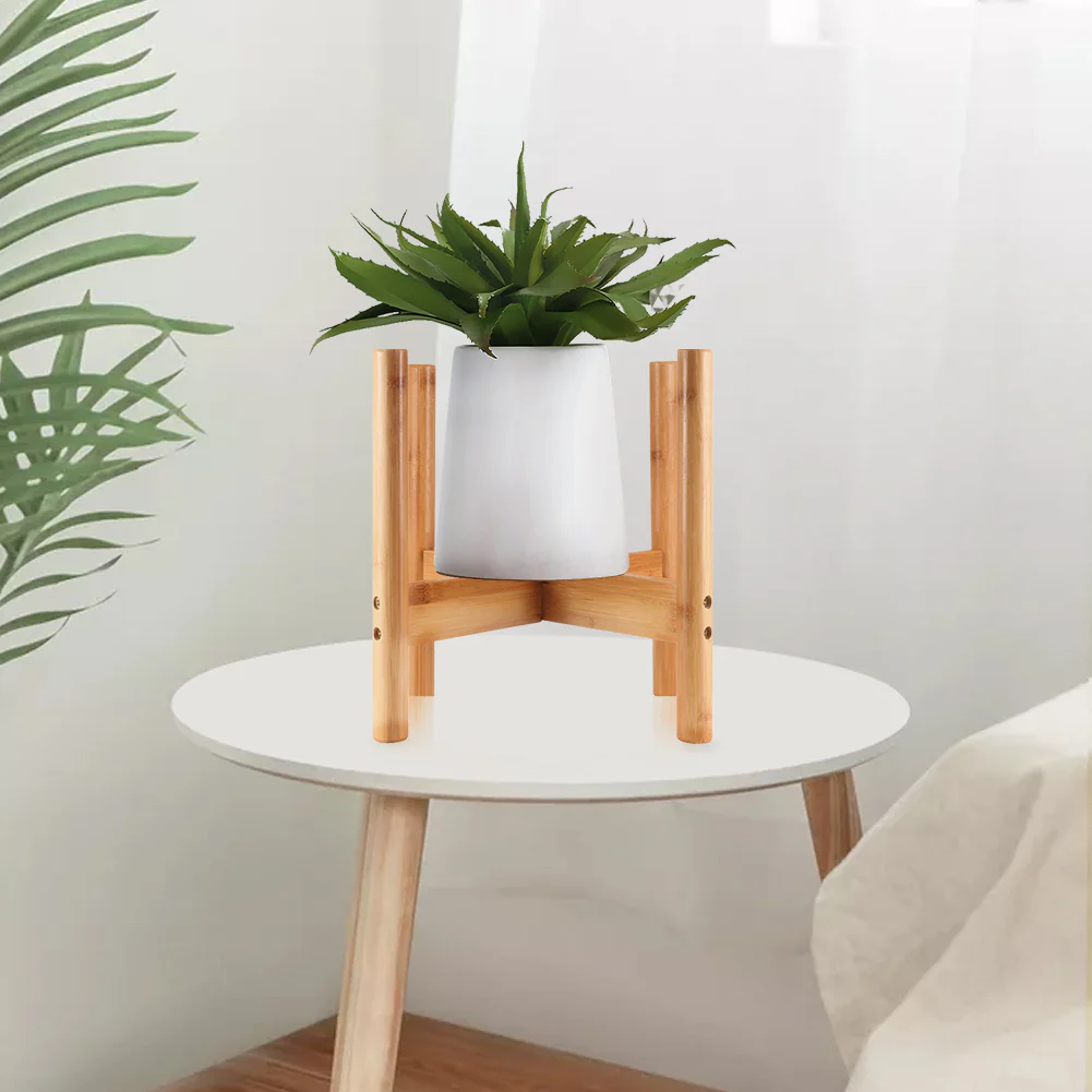 Breeins Minimalist Bamboo Pot Stand - Image 5