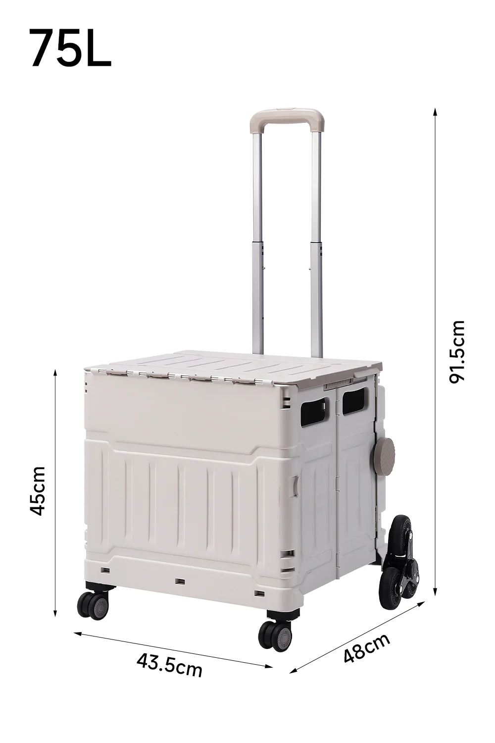 Breeins Multiuse Rolling Folding Utility Crate - Image 3