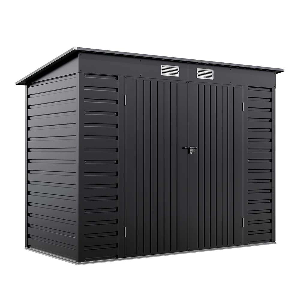 Breeins Outdoor Galvanized Steel Storage Shed