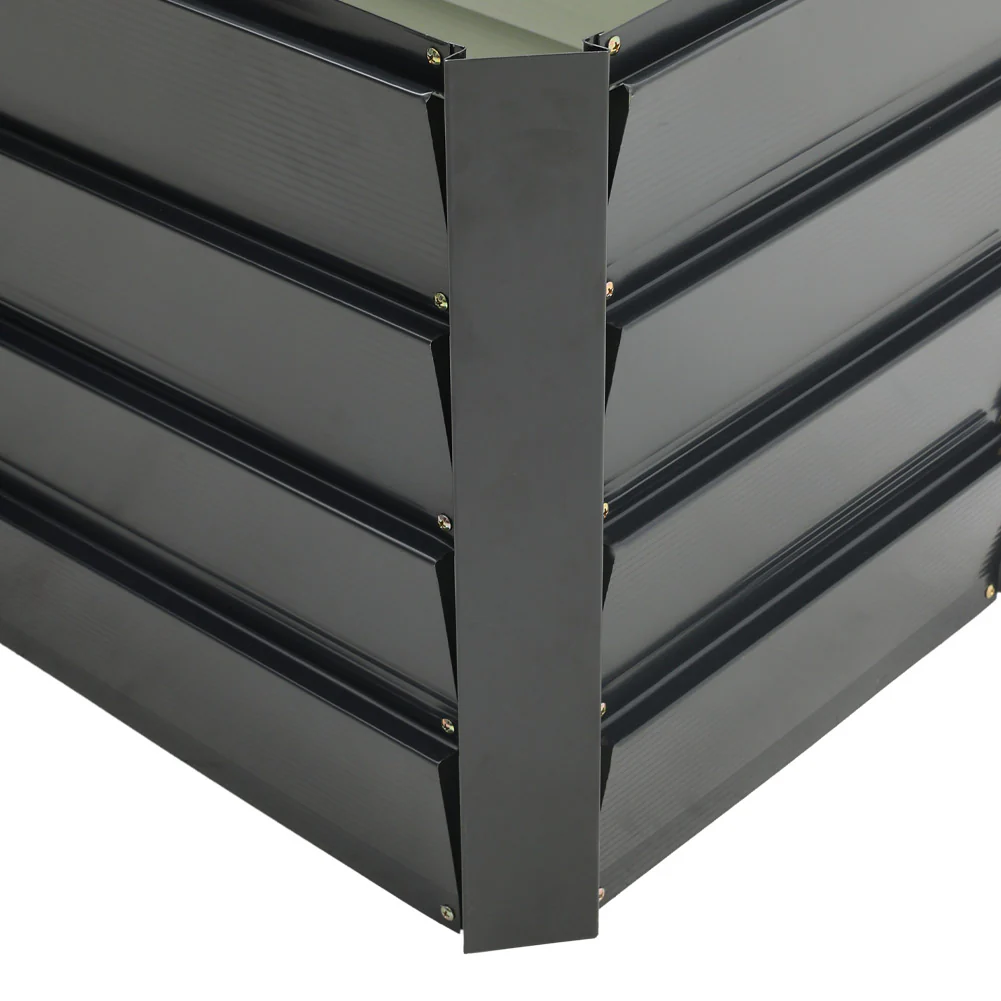 Breeins Outdoor Metal L-Shaped Raised Garden Bed - Image 3