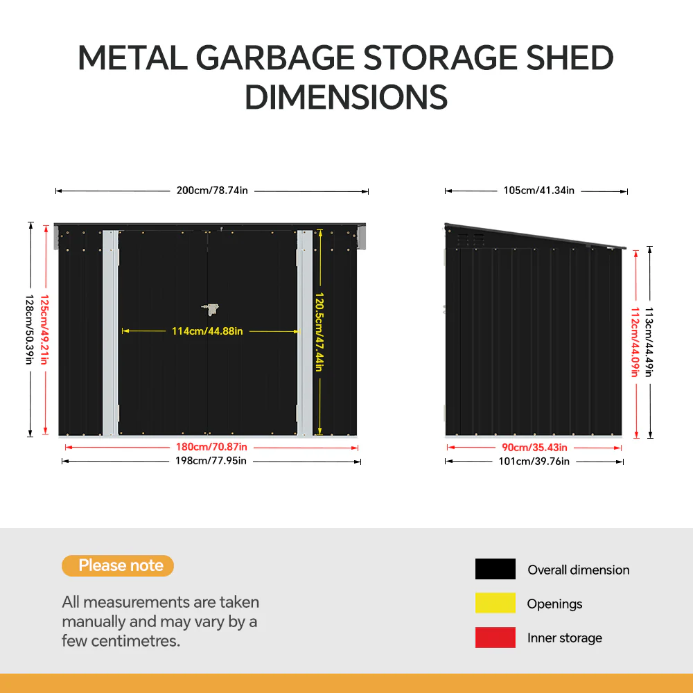 Breeins Outdoor Storage Shed for Rubbish Bin - Image 9