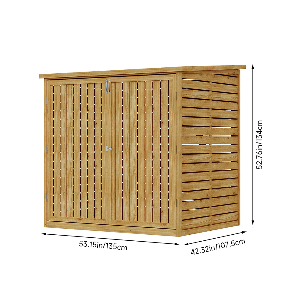 Breeins Outdoor Trash Bin Storage Shed - Image 9