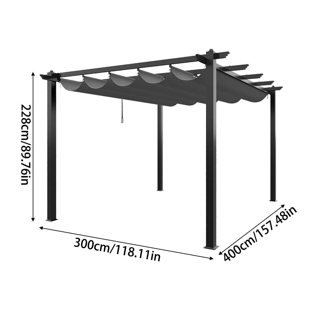 Breeins Outdoor UV Resistant Aluminium Pergola - Image 5
