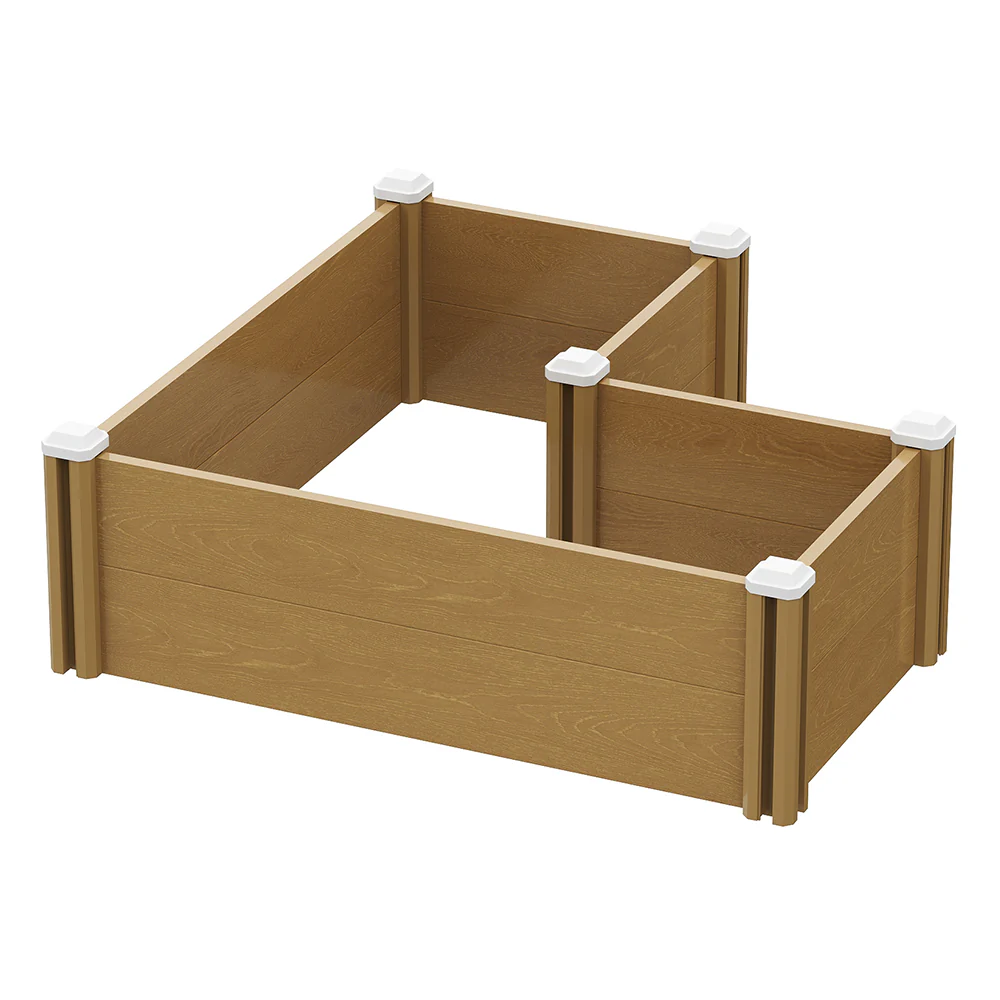 Breeins Plastic Wood-Grain Raised Garden Bed Planter - Image 3
