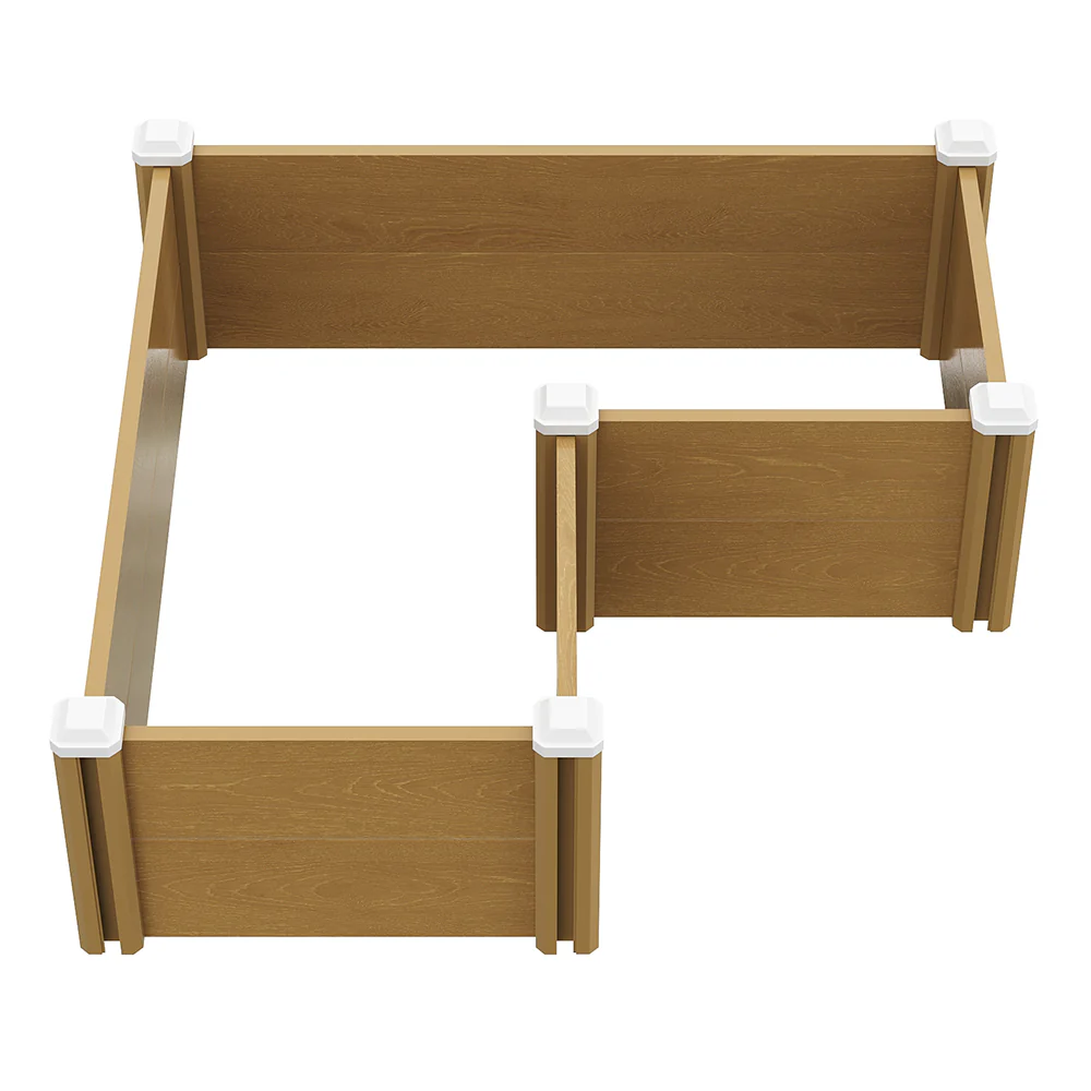 Breeins Plastic Wood-Grain Raised Garden Bed Planter - Image 4