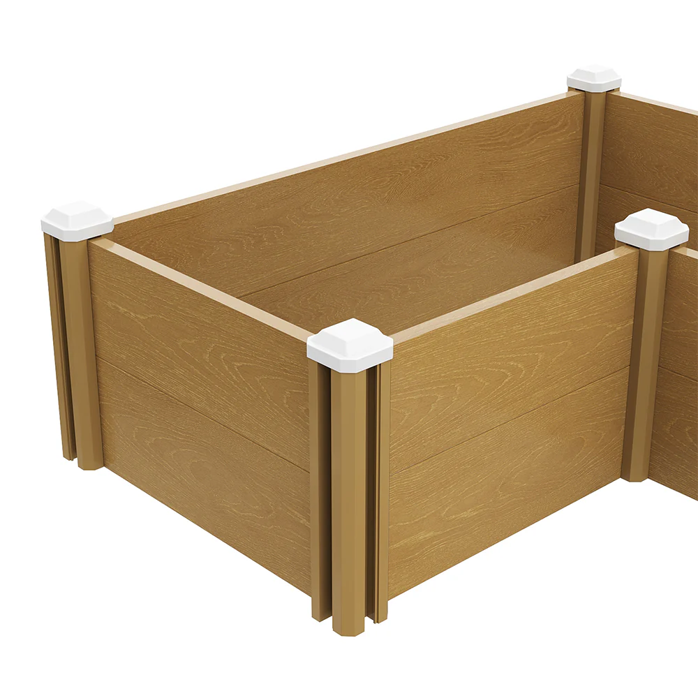 Breeins Plastic Wood-Grain Raised Garden Bed Planter - Image 6