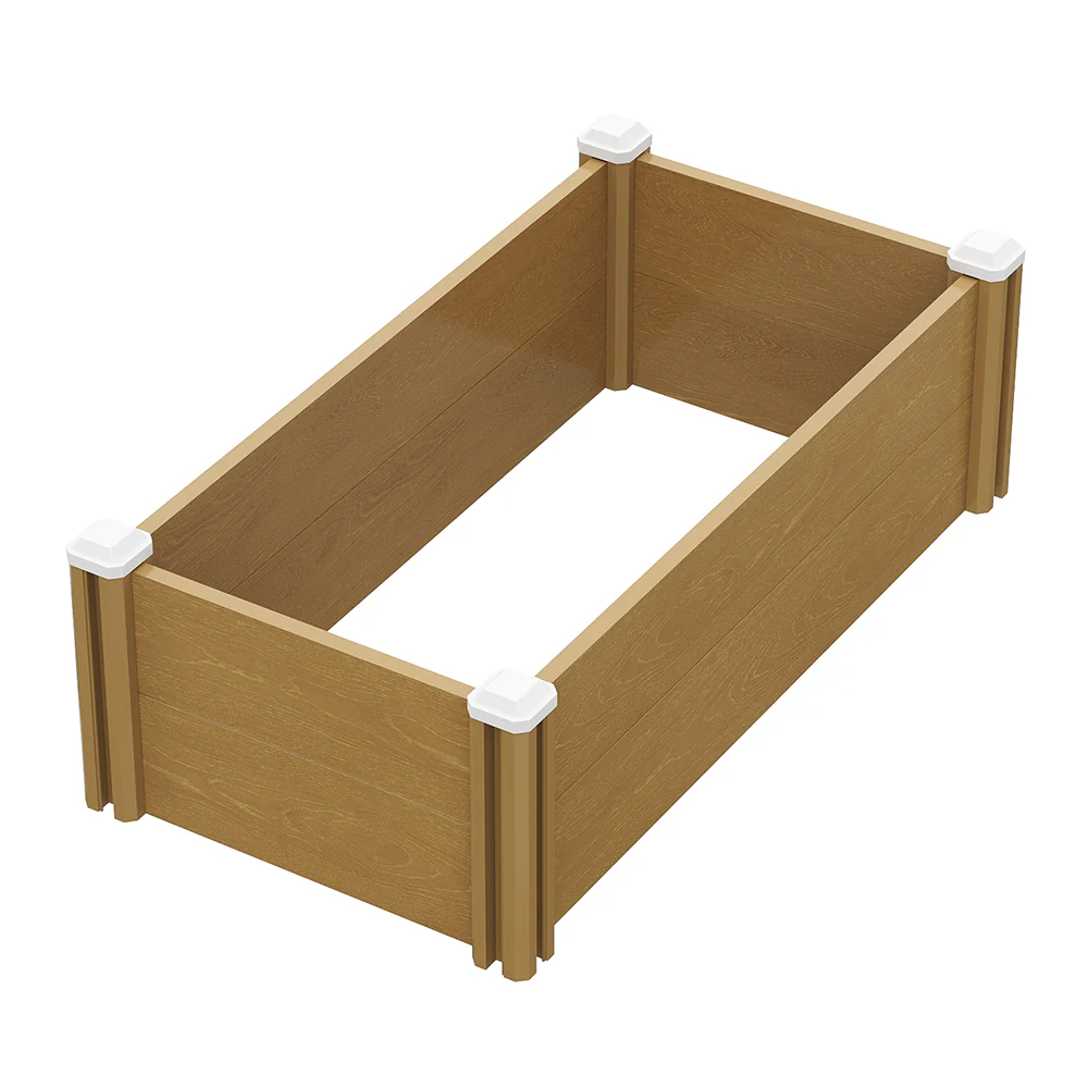 Breeins Plastic Wood-Grain Raised Garden Bed Planter - Image 4