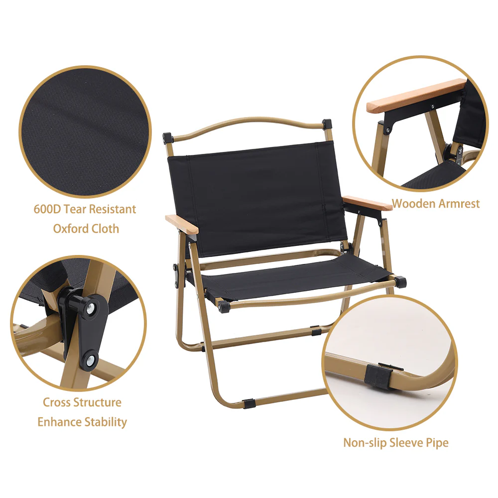 Breeins Portable Folding Camping Chair with Armrests - Image 7