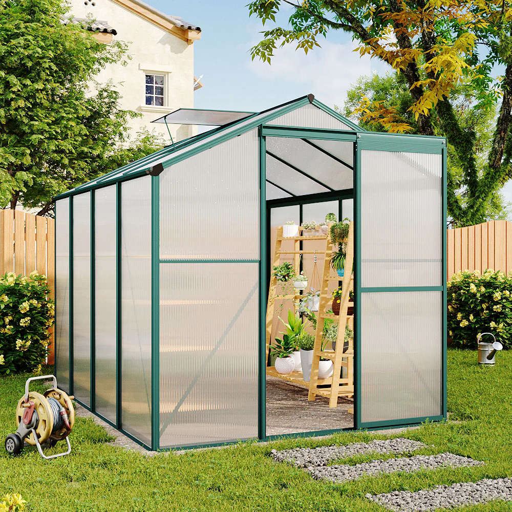 Breeins Practical Aluminium Garden Greenhouse 6 X 8ft - Image 2
