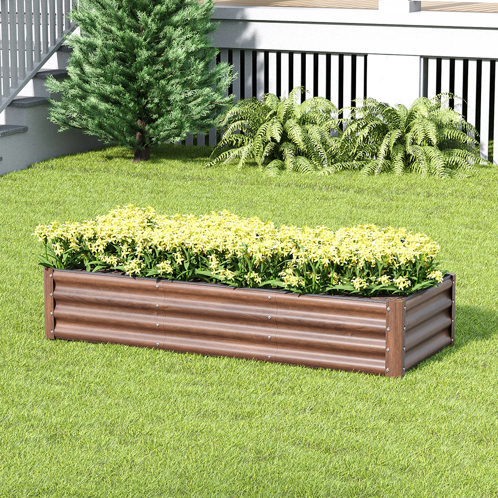 Breeins Rectangular Galvanized Steel Raised Garden Bed - Image 2