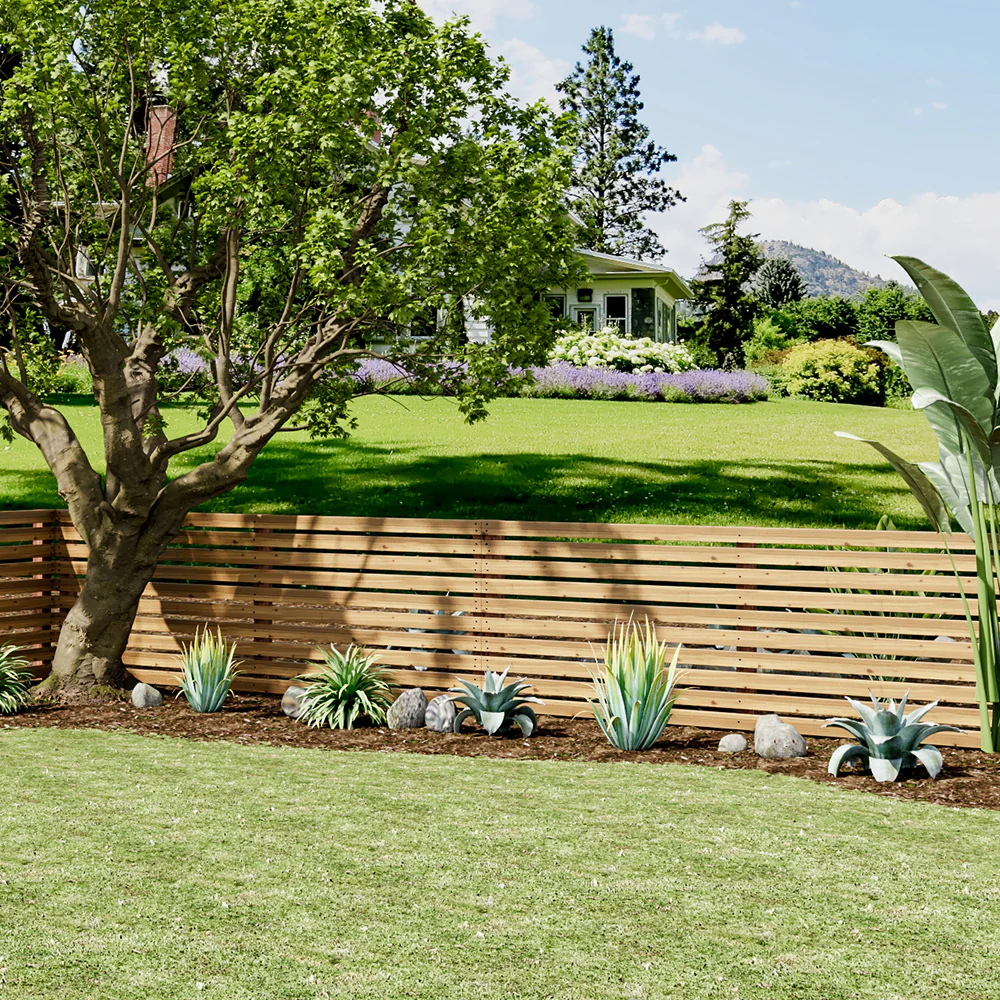 Breeins Rustic Pine Garden Fence Gate