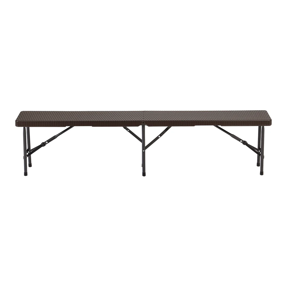 Breeins Set Of 2 Rattan Plastic Outdoor Folding Bench - Image 3
