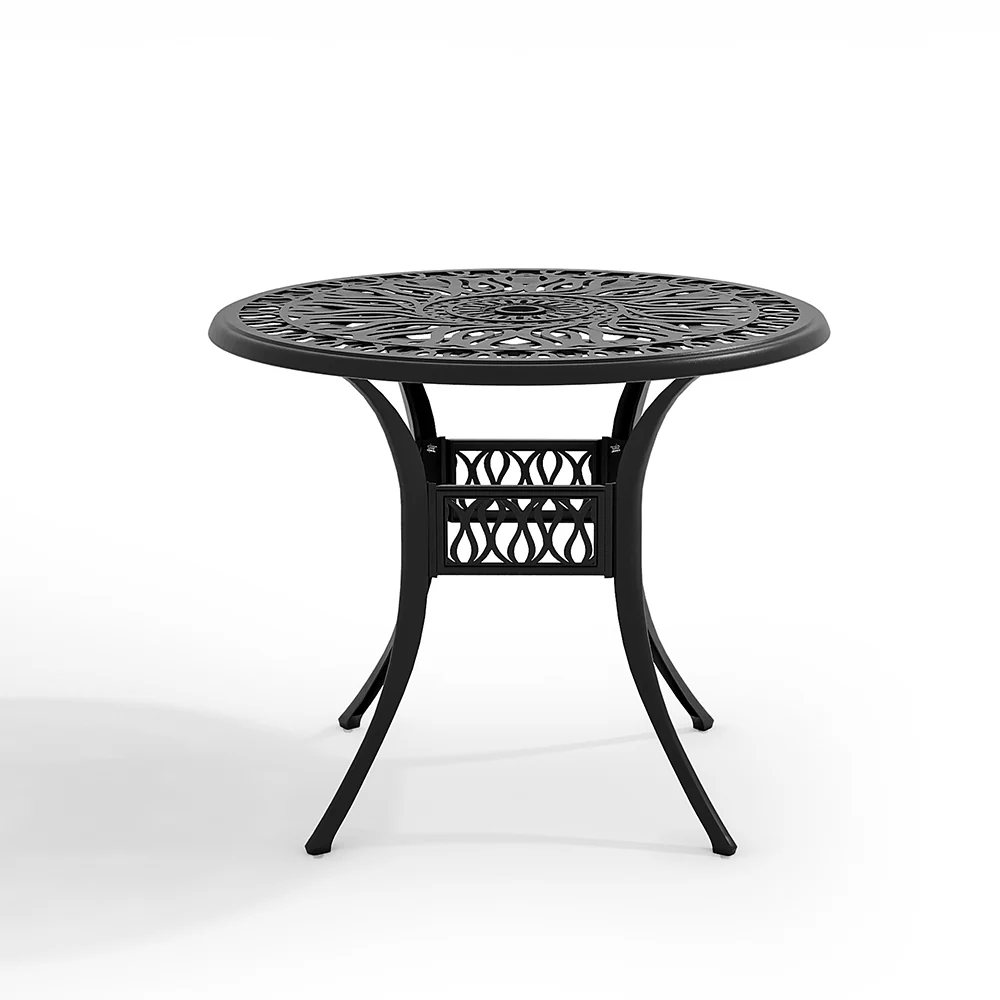 Breeins Set of 5 Retro Garden Bistro Set Cast Aluminum with Cushions - Image 3