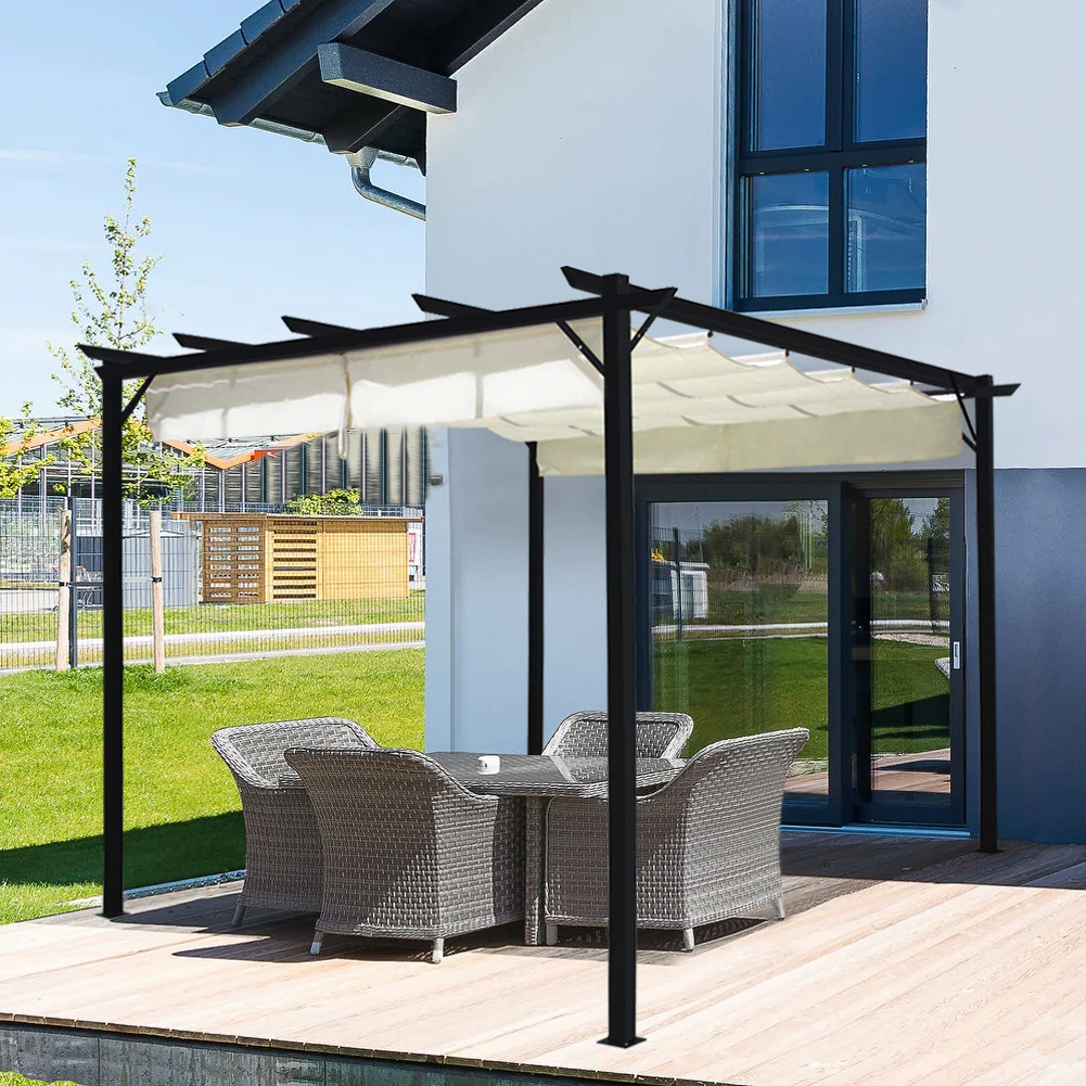 Breeins Sun Shelter Steel Pergola for Outdoors - Image 2