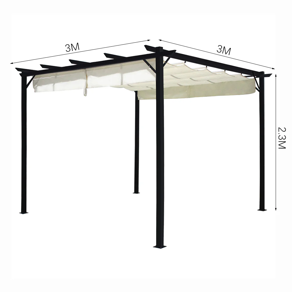 Breeins Sun Shelter Steel Pergola for Outdoors - Image 5