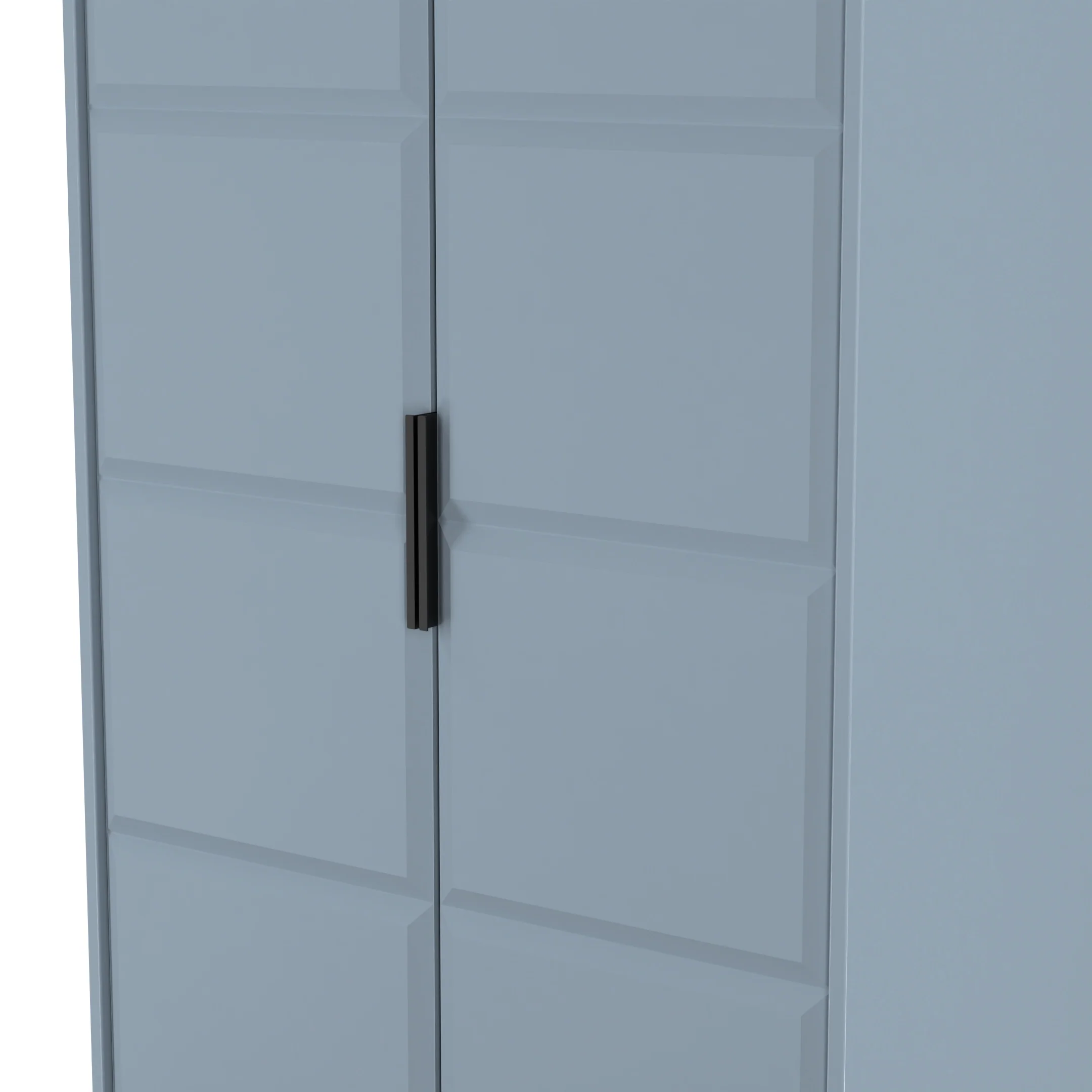Bremen Ready Assembled 2 Door Wardrobe in Denim Blue - Image 4