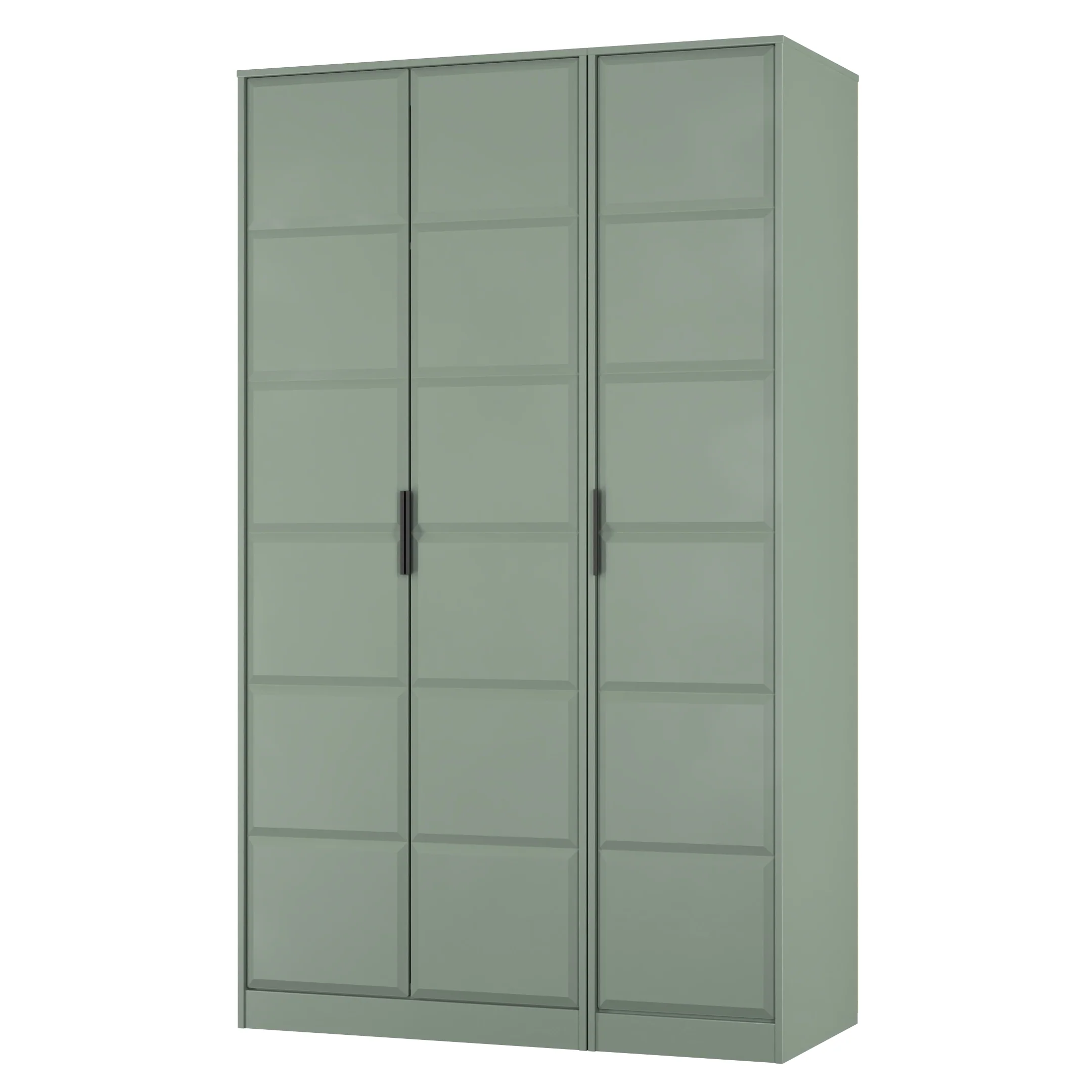 Bremen Ready Assembled 3 Door Wardrobe in Reed Green - Image 3