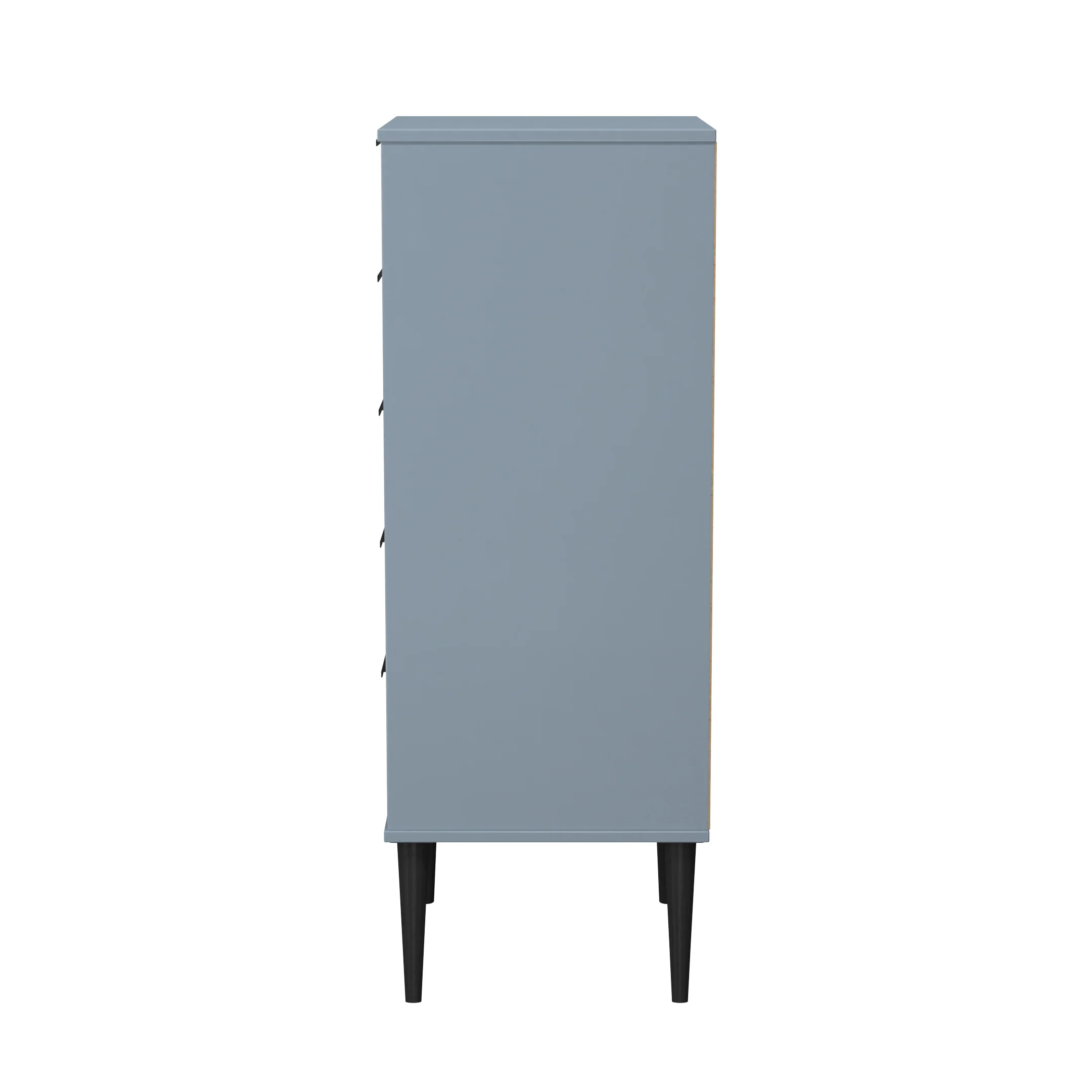 Bremen Ready Assembled 5 Drawer Tallboy in Denim Blue - Image 2