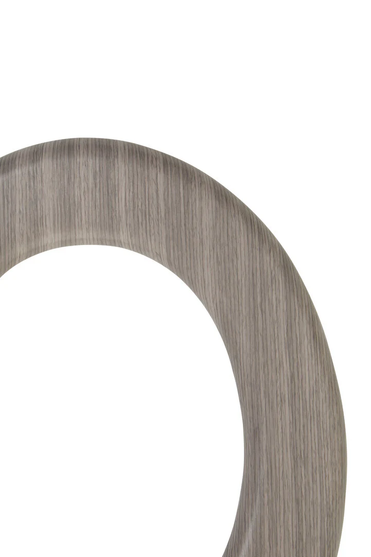 Brooks Grey Wood Toilet Seat - Image 4