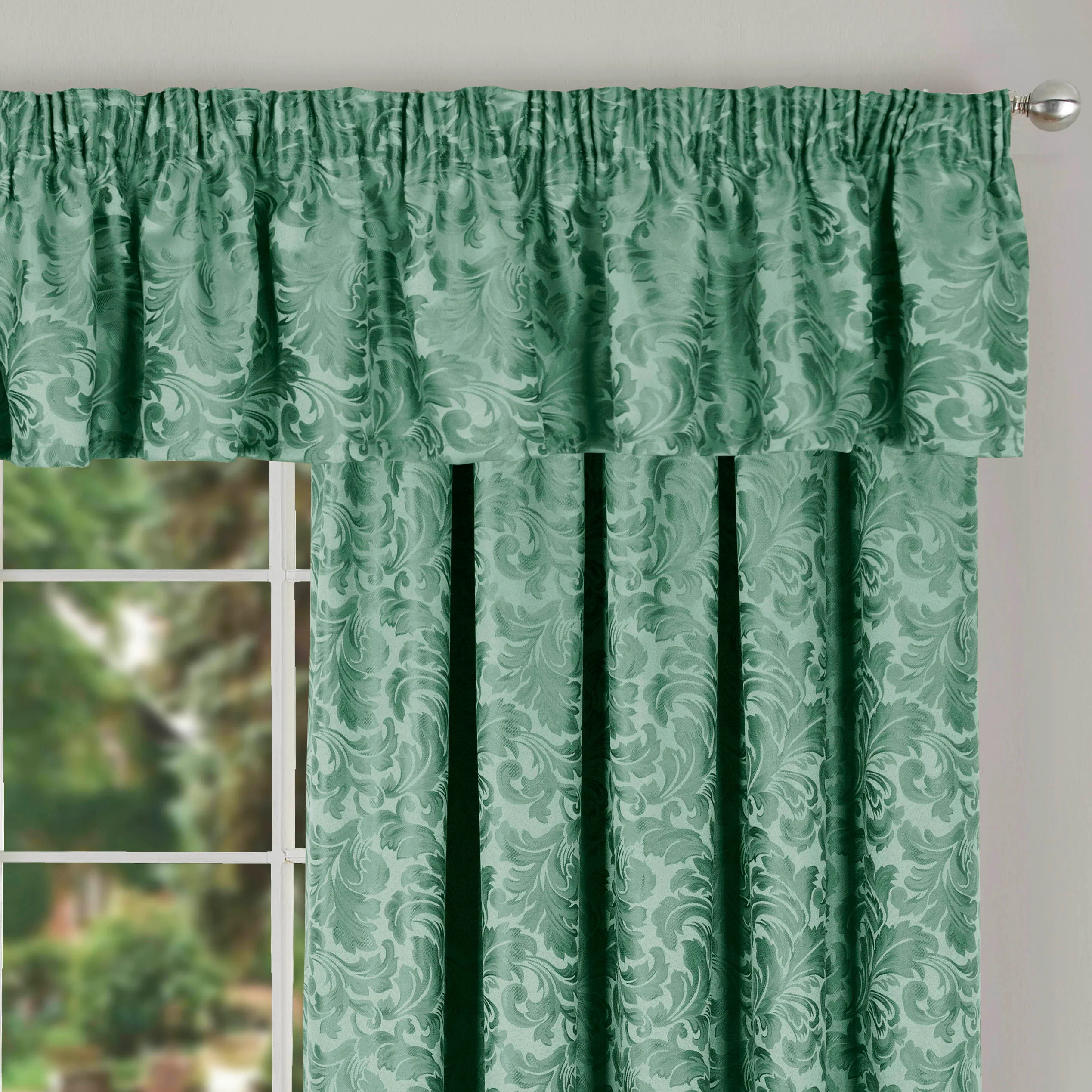 BUCKINGHAM GREEN DOOR CURTAIN - Image 4
