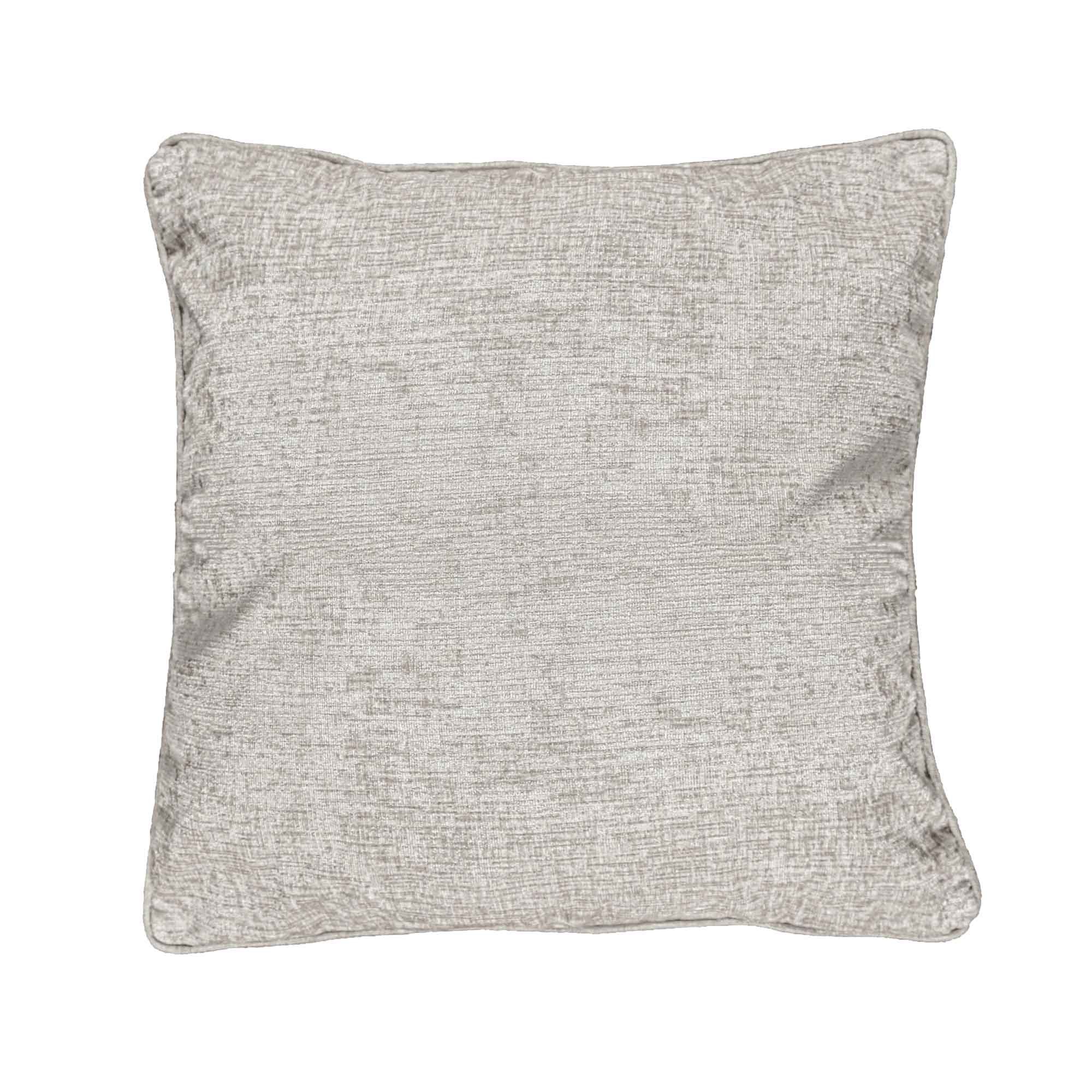 Lewis's Buckingham Chenille Cushion 55 x 55cm - Silver