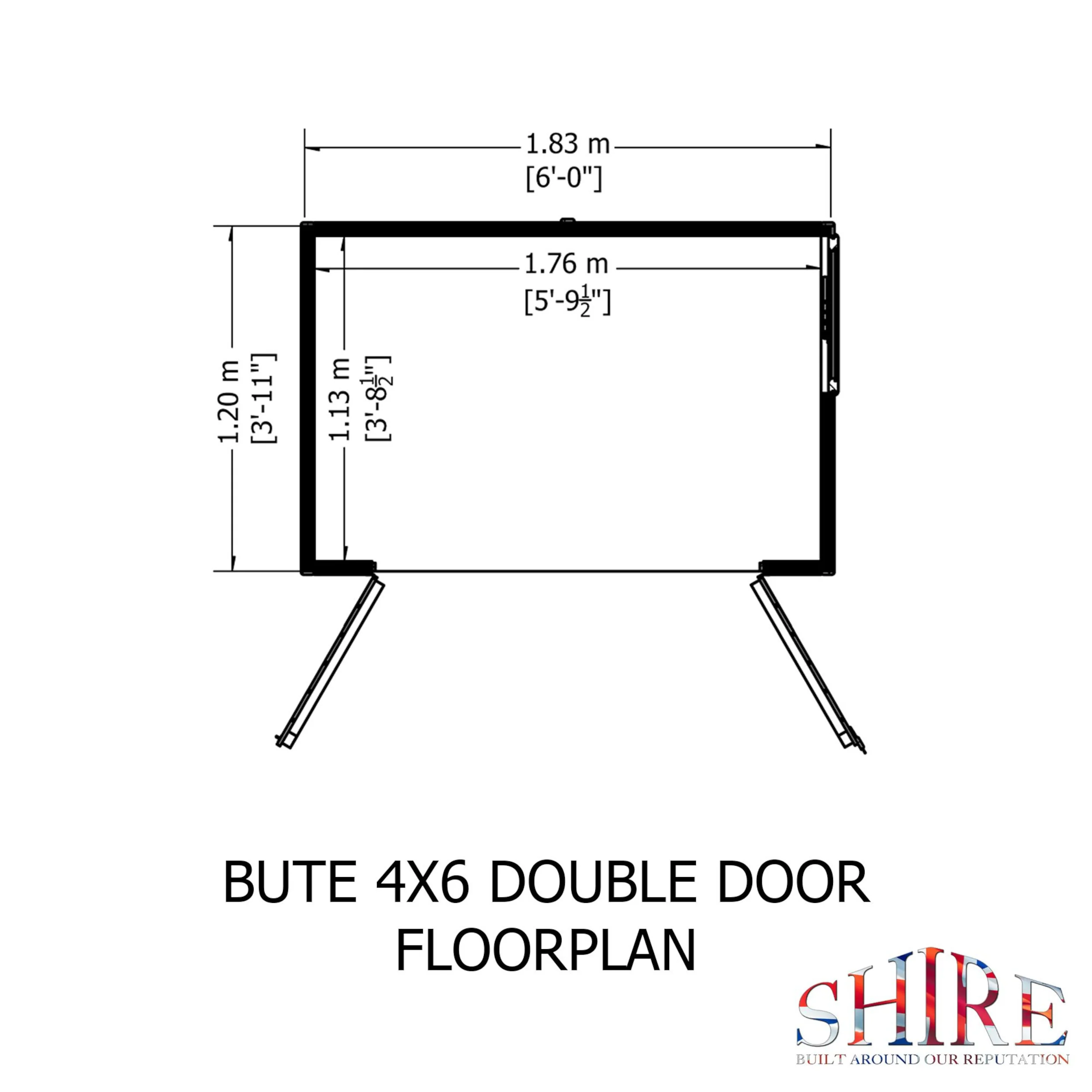 Bute 4 X 6 Shiplap Apex Shed - Image 8