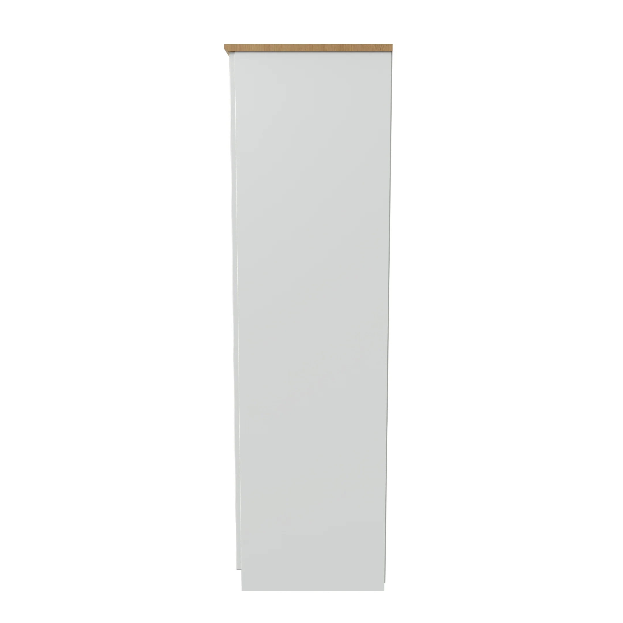Byland Ready Assembled 2 Door Wardrobe in Cream Ash & Modern Oak - Image 4