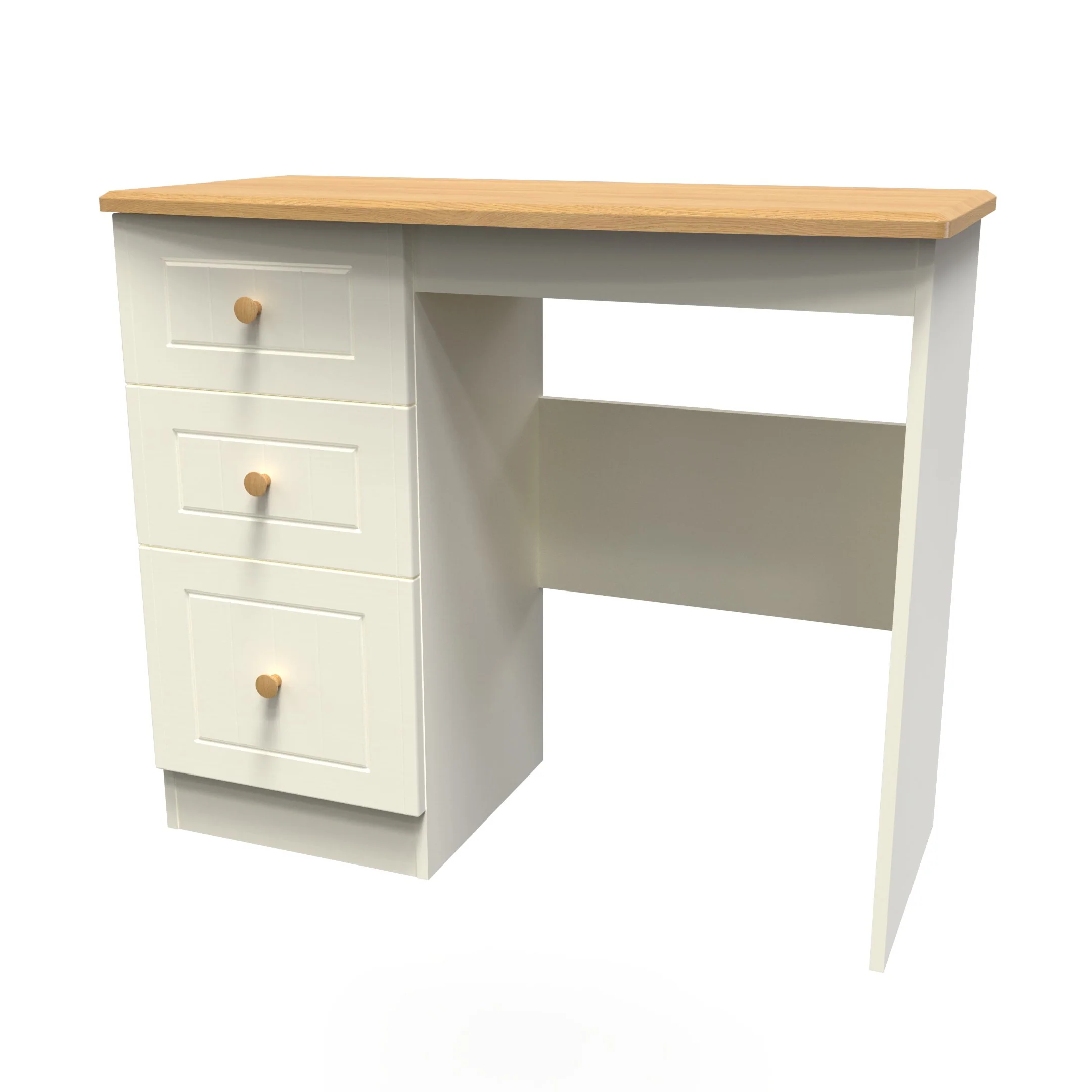 Byland Ready Assembled Vanity in Cream Ash & Modern Oak - Image 10