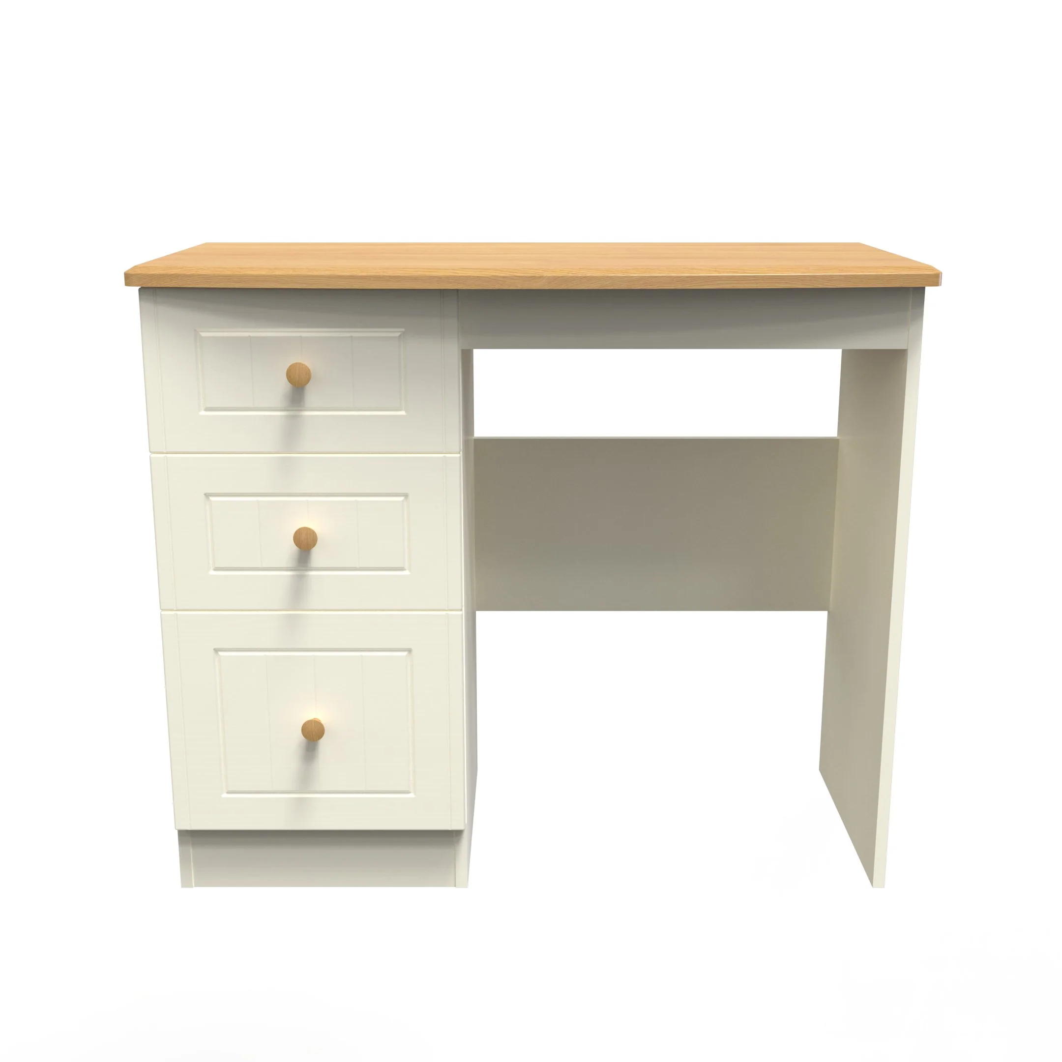 Byland Ready Assembled Vanity in Cream Ash & Modern Oak - Image 2
