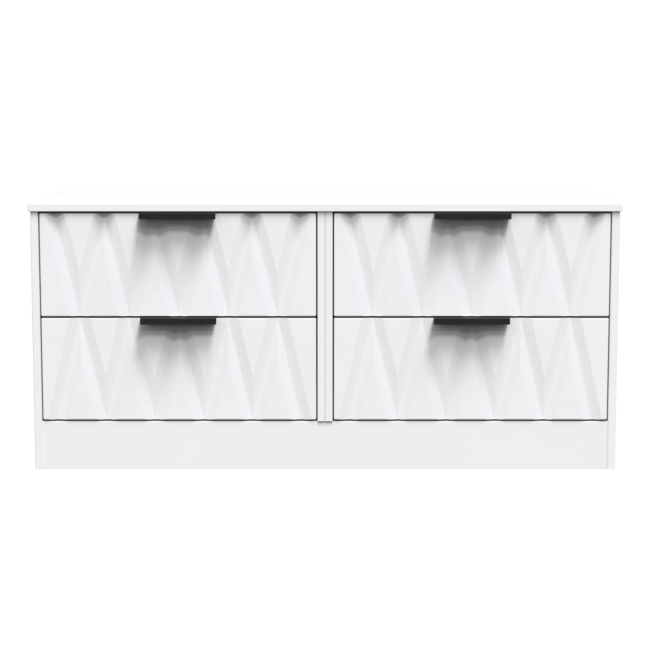 Calgary Ready Assembled 4 Drawer Bed Box in White Matt