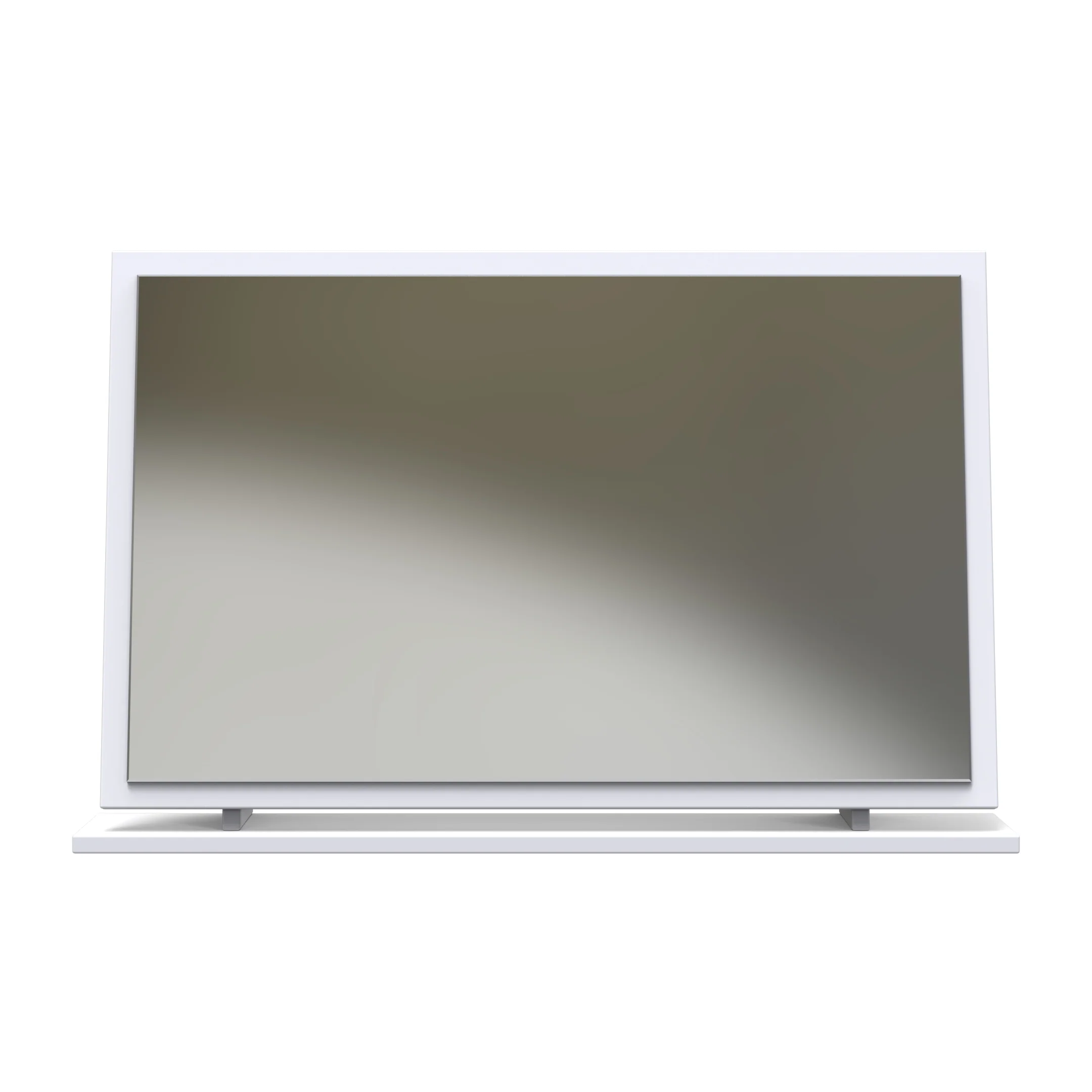 Calgary Ready Assembled Large Mirror in White Matt