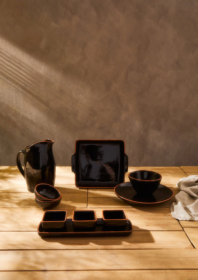 Calisto Terracotta Black Glazed Oven to Table Dish - Image 8
