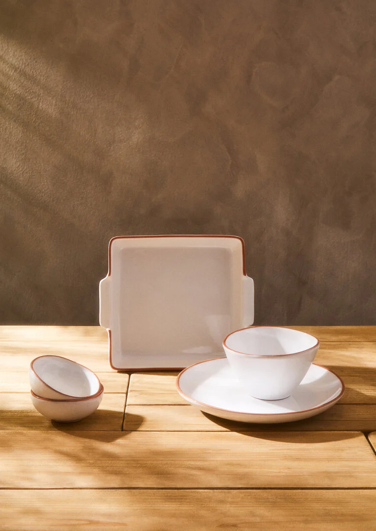 Calisto Terracotta White Glazed Oven to Table Dish - Image 7