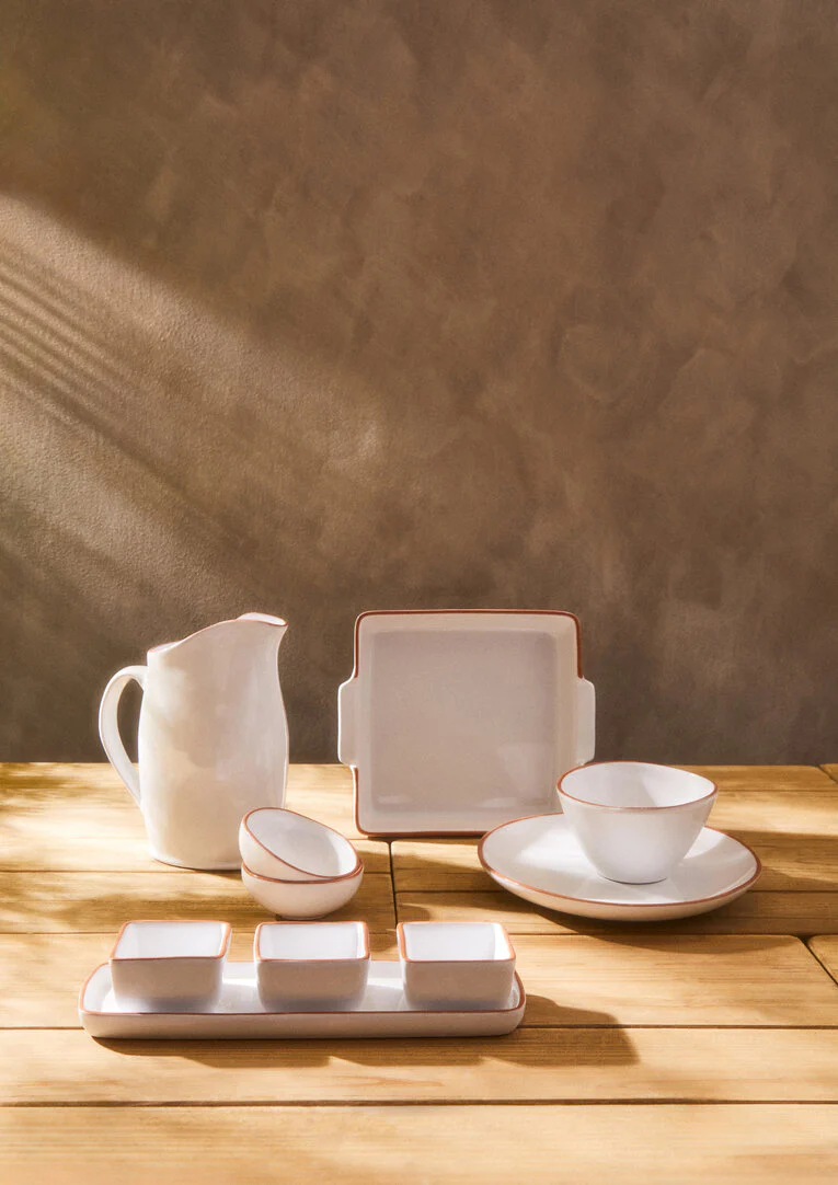 Calisto Terracotta White Glazed Oven to Table Dish - Image 8