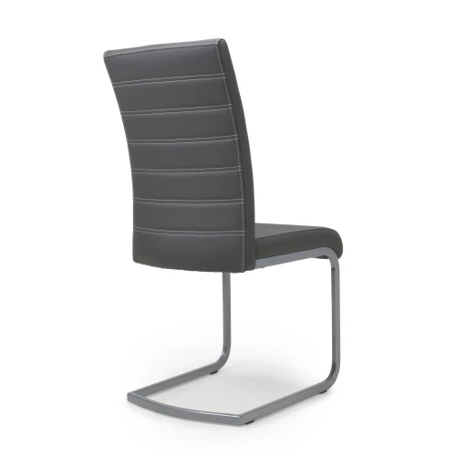 Callisto Leather Effect Grey Dining Chair - Set Of 2 - Image 10